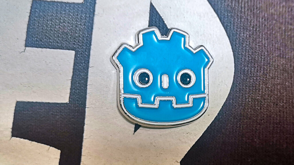 logo pin of Godot mascot